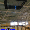 Sustitución iluminación por proyector led en pabellón