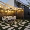 Terraza iluminada