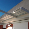 Toldo corredero detaye tejadillo de proteccion