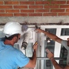 Tratamiento del hormigón armado en fachada de edificio Santander 