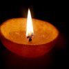 Vela en naranja