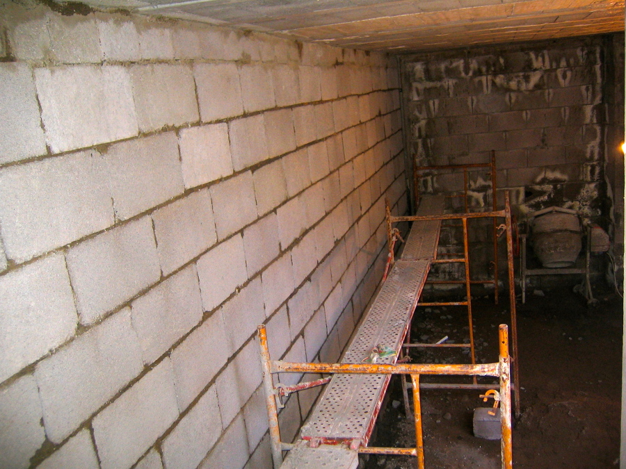 Trasdosado del sótano