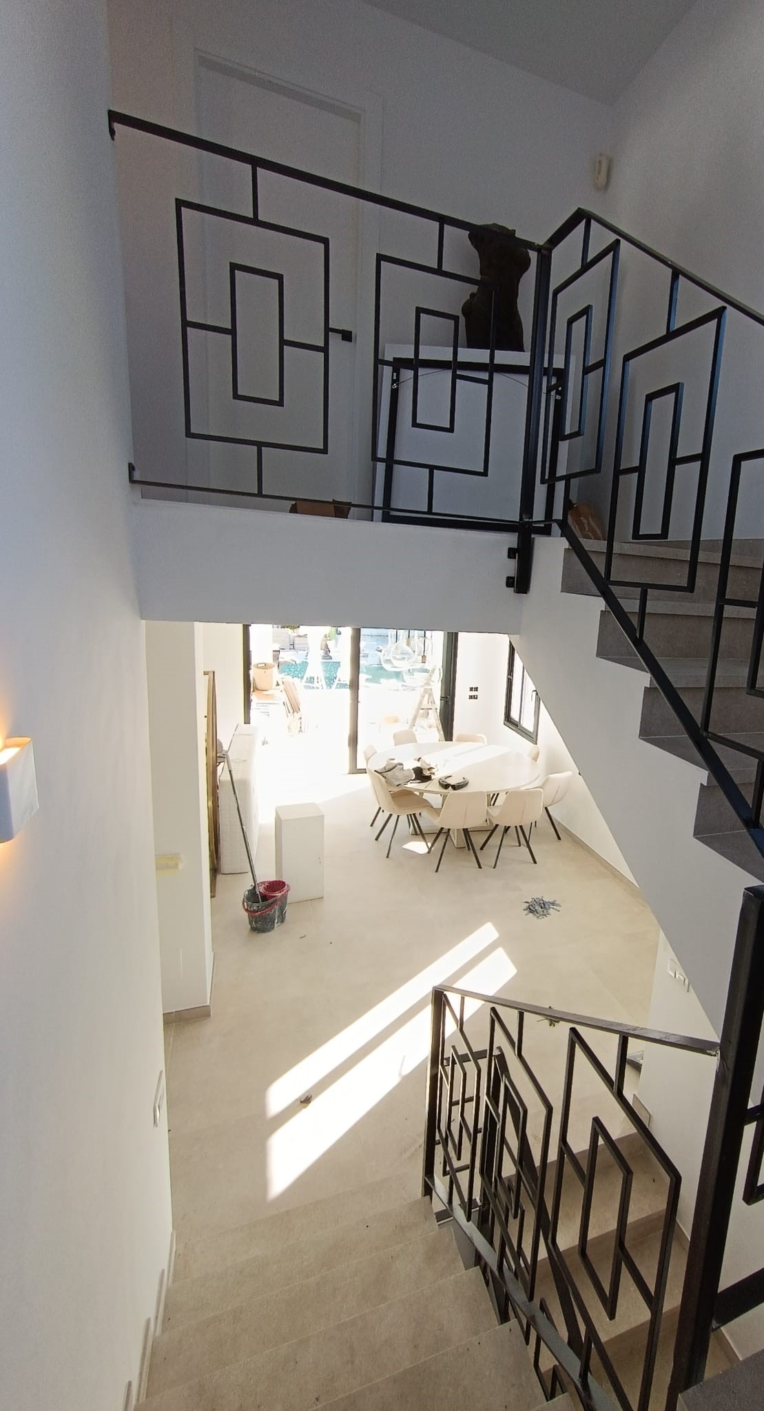 Barandilla de Escalera con Esmalte Antioxidante Satinado Negro